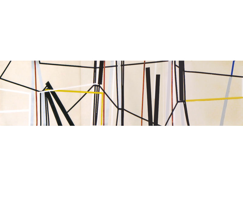 2004 tape on paper 300x75cm