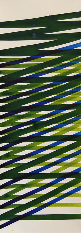 Drawing ink on paper 100x35cm