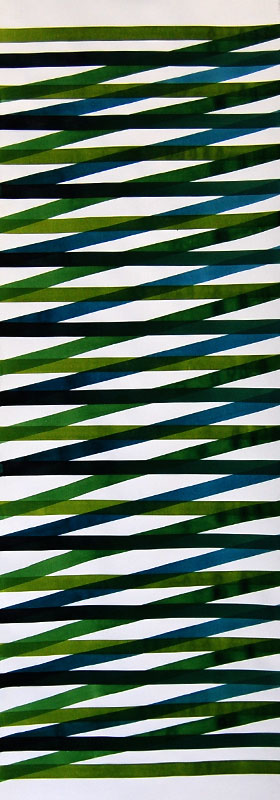 Drawing ink on paper 100x35cm